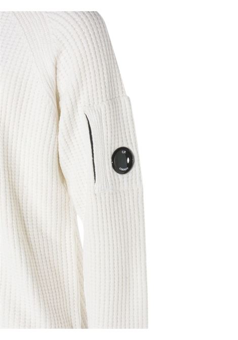 maglione girocollo uomo bianco C.P. COMPANY | 19CMKN023A-005558G103